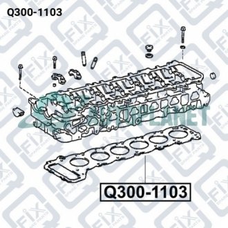 ПРОКЛАДКА ГОЛОВКИ БЛОКА (асбестовая) Q-fix Q300-1103 (фото 1)