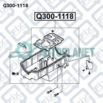 ПОДДОН МАСЛА Q-fix Q300-1118 (фото 1)