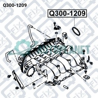 ПРОКЛАДКА ДРОССЕЛЬНОЙ ЗАСЛОНКИ (КОЛЬЦО) Q-fix Q300-1209 (фото 1)