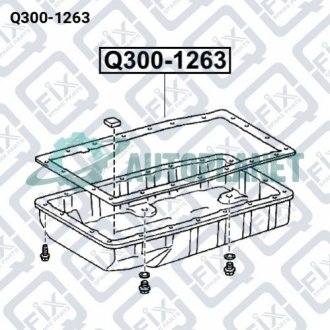 Прокладка піддону АКПП TOYOTA LAND CRUISER PRADO 4.0- 120 02-FR/FORTUNER Q-fix Q3001263