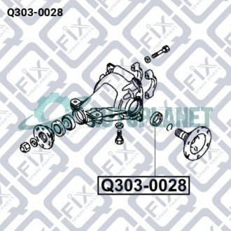 Сальник приводу Q-fix Q303-0028