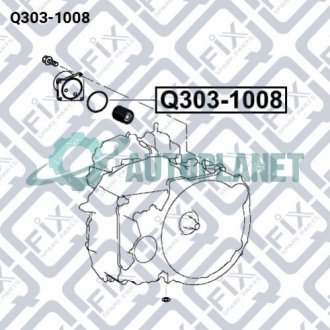 Уплотняющее кольцо фильтра акпп Q-fix Q3031008