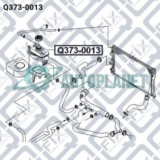 Бачок радіатора Q-fix Q3730013