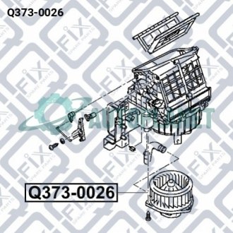 Мотор вентилятора обігрівача салону Q-fix Q3730026