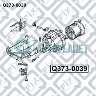 МОТОР ВЕНТИЛЯТОРА ОТОПИТЕЛЯ САЛОНА Q-fix Q373-0039 (фото 1)