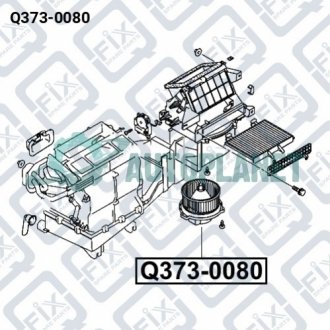 Мотор вентилятора обогревателя салона Q-fix Q3730080