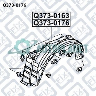 Підкрилок передній правий Q-fix Q3730176