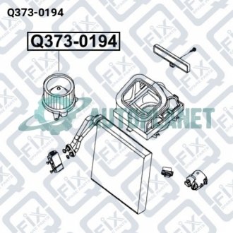МОТОР ВЕНТИЛЯТОРА ОТОПИТЕЛЯ САЛОНА Q-fix Q373-0194 (фото 1)