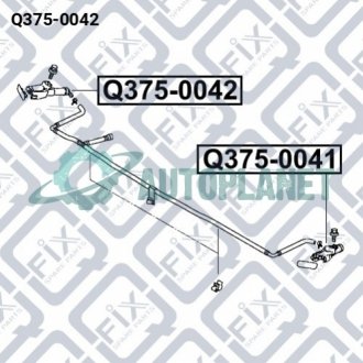 Форсунка омивача правої фари Q-fix Q375-0042