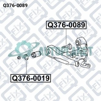 Болт с эксцентриком комплект Q-fix Q3760089