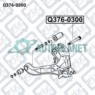 Болт кріплення переднього важеля Q-fix Q3760300