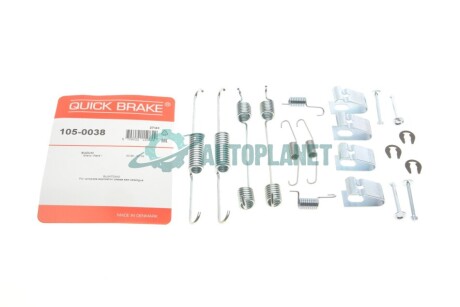 Комплект пружинок колодок стояночного тормоза QUICK BRAKE 105-0038