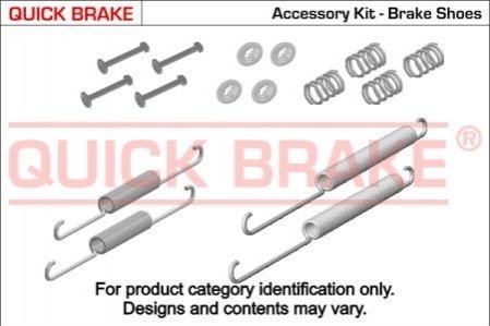 Комплект пружинок колодок стояночного тормоза QUICK BRAKE 105-0651 (фото 1)