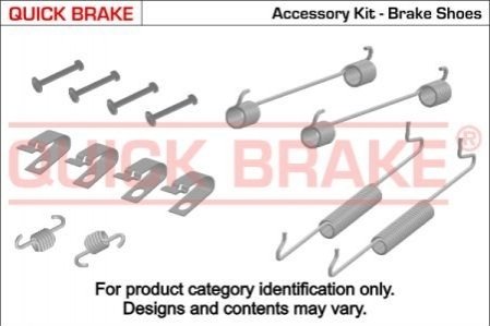 Комплект пружинок колодок стояночного тормоза QUICK BRAKE 105-0749