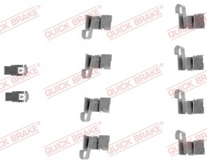 Комплект прижимних планок гальмівного супорту QUICK BRAKE 109-1671 (фото 1)