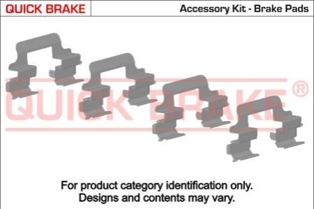 Монтажный компл.,тормоз.колодки QUICK BRAKE 109-1821