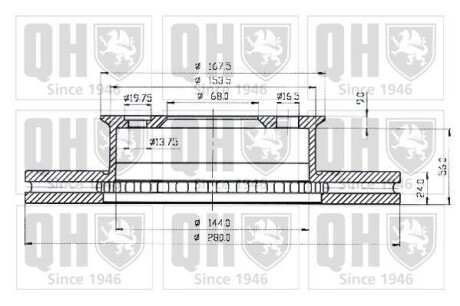 Гальмiвнi диски Quinton Hazel BDC3787