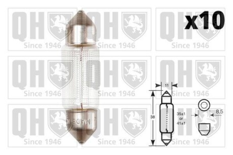 Автолампа C5W 12V 5W SV8.5 Quinton Hazel QBL239