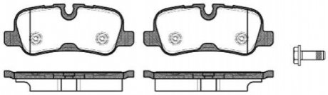 Комплект гальмівних колодок з 4 шт. дисків REMSA 1159.10 (фото 1)