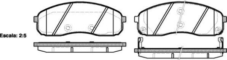 Гальмівна колод. передн. KIA Carnival 01- REMSA 1244.02