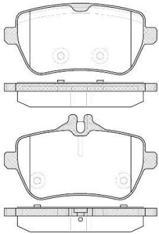 DB Колодки гальмівні задні. W222 S-Class 13- REMSA 1535.00