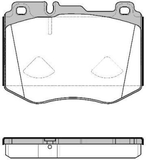 DB Колодки гальмівні передні.C-Class W205,E-Class W213 14- REMSA 1604.00