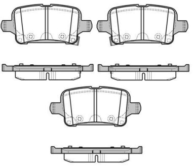 OPEL Колодки гальмівні задні Astra K 15- REMSA 1628.02