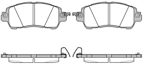 MAZDA Колодки гальмівні передні 2 14- REMSA 1656.04