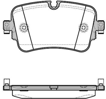 AUDI Колодки торм. задние Q7 15- REMSA 1668.08