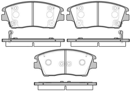 Колодки торм. пер. HYUNDAI TUCSON 15- REMSA 1676.02