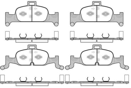 VW Колодки гальмівні передні Audi A4/5/6/7,Q5 15- REMSA 1691.00