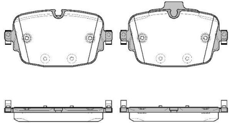 AUDI Колодки гальмівні задні Q7 15- REMSA 1739.00