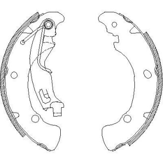 Колодки гальмівні барабанні Citroen Nemo, OPEL Corsa D 06 - REMSA 4041.01