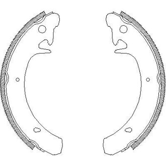 (LV) Колодки гальмівні барабанні задн. LADA VAZ-2108-09 RENAULT Rapid 1,1-1,9 REMSA 4129.00