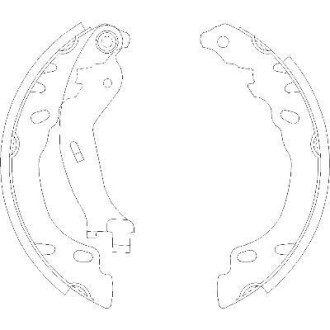 FIAT Колодки гальмівні барабанні Panda,500,Ford Ka 03- REMSA 4158.00