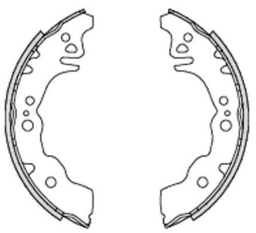 SUBARU Колодки гальмівні барабанні задн. JUSTY IV 1.0 (M300) 07-, DAIHATSU MATERIA (M4_) 1.5 ECO 4WD 06- REMSA 4230.00