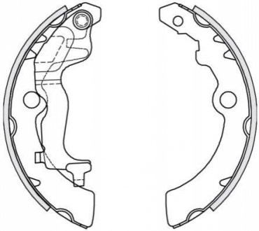 Тормозные колодки барабанные REMSA 4251.00