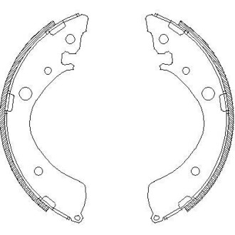 Колодки гальмівні барабанні REMSA 4367.01