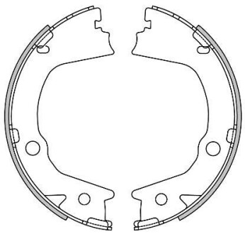 Колодки гальмівні барабанні REMSA 4602.00