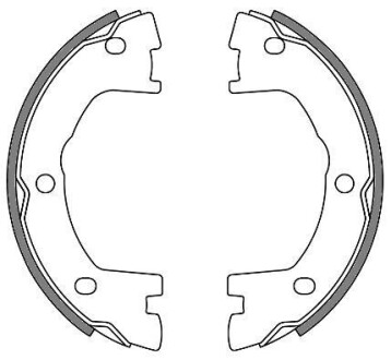 Колодки гальмівні барабанні (комплект 4 шт) REMSA 4640.00