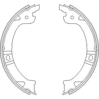 Колодки гальмівні барабанні REMSA 4744.00