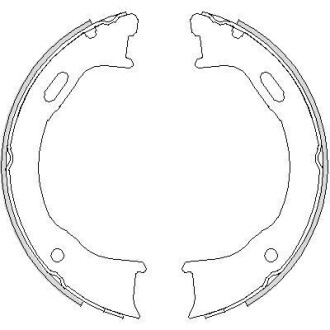 Колодки гальмівні барабанного типу Cherokee REMSA 4747.00