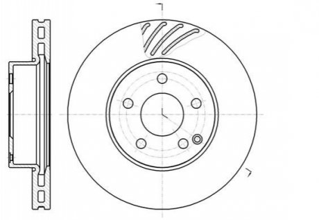 Тормозной диск REMSA 61184.10 (фото 1)