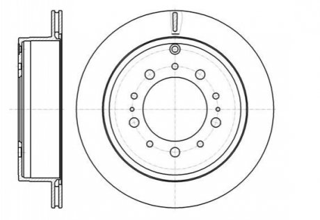 Тормозной диск REMSA 61257.10 (фото 1)