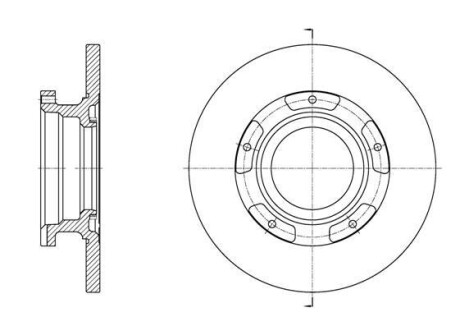 FORD Диск гальмівний задн. Transit 12- REMSA 61564.00