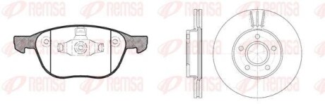 Комплект: 2 диска+ 4 колодки гальмівних REMSA 81082.00