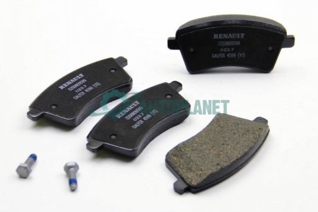 Колодки тормозные дисковые перед Kangoo II 2008- RENAULT 410601334R (фото 1)
