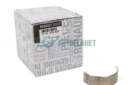 Вкладиші корінні Master/Trafic 1.9dCi 01- (STD) RENAULT 7701478839