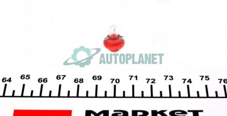 Автолампа 24V 1.5W BX8.4d Red (в щиток приборов) Ring R508TMRE