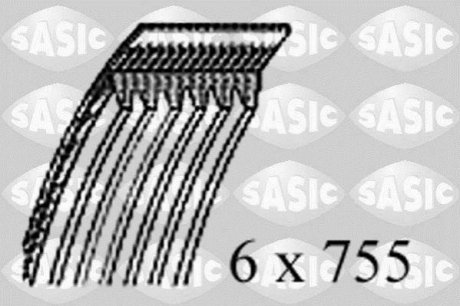 Ремінь генератора 1.4/1.6 95-04 SASIC 1770065 (фото 1)